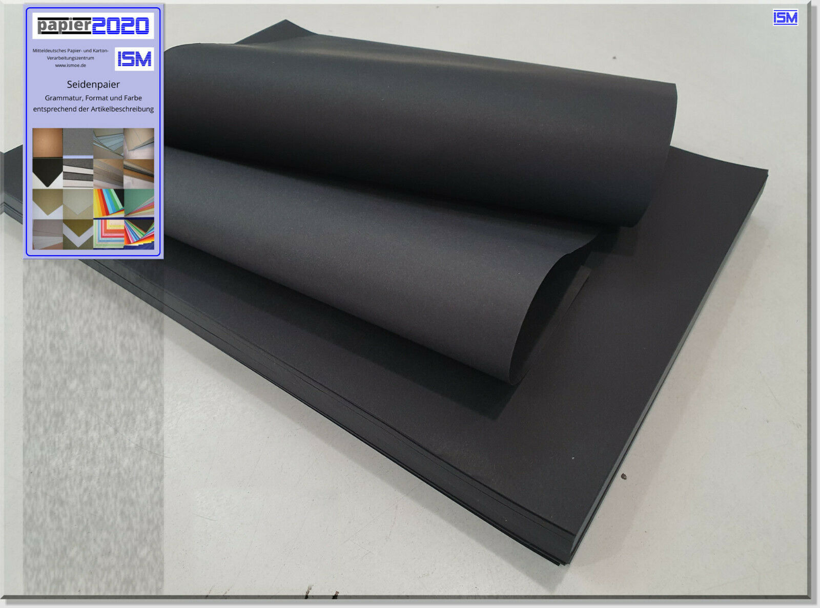 1 Kg Echtes Seidenpapier, Schwarz; 35 G/qm, 14,79€ Für Bis Zu 916 Stück